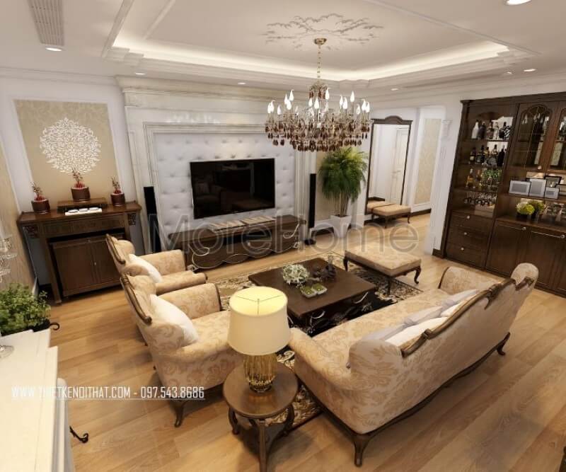 Thiết kế nội thất chung cư G3AB sang trọng Thiết kế chung cư