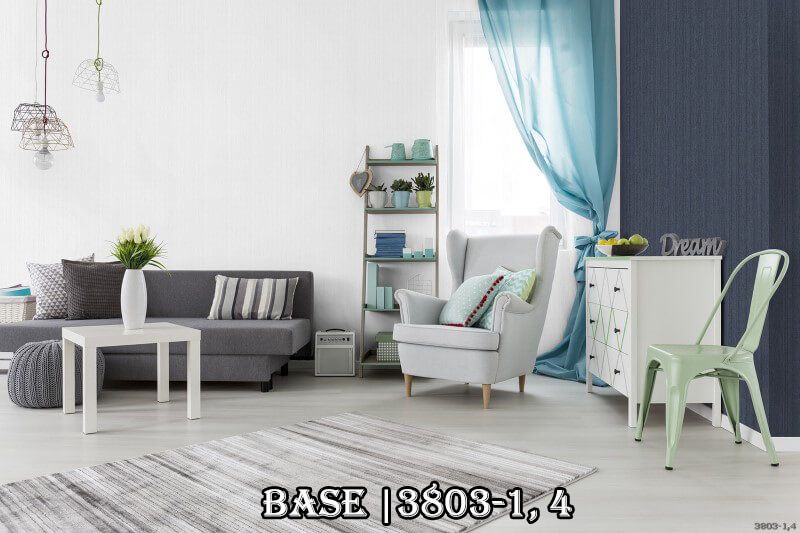 Một sự kết hợp tuyệt vời giữa tông màu trắng 3803-1 làm chủ đạo và mẫu 3803-4 làm điểm nhấn cho không gian nội thất nhà bạn.