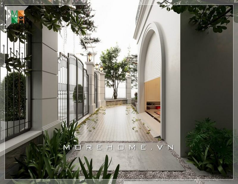 Gợi ý mẫu thiết kế kiến trúc biệt thự có sân rộng, thoáng mát và cao cấp.